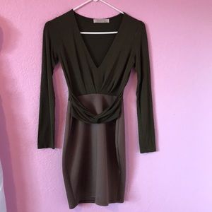 Two tone bodycon dress